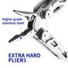 ROCKTOL Многофункциональные плоскогубцы из нержавеющей стали, инструмент 16 в 1 с прочным формованным нейлоновым чехлом, набор инструментов с безопасной блокировкой