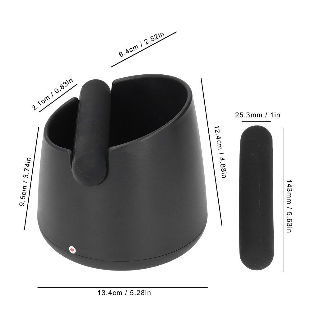 Durable Silicone Espresso Knock Box Large Capacity Knock Box Removable Knock Bar Knockbox Home Use