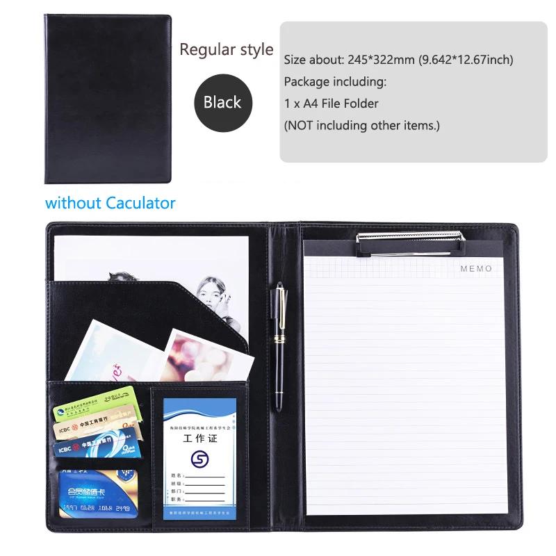 Папка-регистратор Padfolio Man PU Padfolio формата A4, портфель, держатель для деловых документов, металлический планшет, органайзер для документов, офис