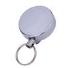 2 Pcs Metal Retractable Pull Chain 65cm Pull Chain Reel Retractable Badge Holder  Education Sector