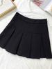 Women's Gray Pleated High-Waist A-Line Skirt - 2024 Spring Trendy & Slim Design