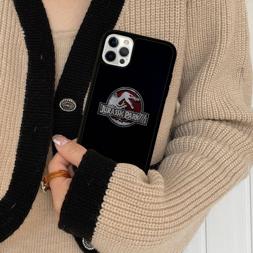 J-Jurassic Park Dinosaur World PC+TPU Phone Case For IPhone 17 16 15 14 PRO MAX 11 12 13 PLUS MINI Cover