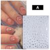 3D Sun/Moon/Star Hot Stamping Nail Art Sticker Nail Decal Gold Silver Self-Adhesive Slider