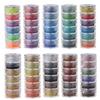 10x/set 60 Color Pigment Powder Dye for Slime Soap Bath Bomb Candle Making Colorant Cosmetic Pearl Powder for Nail Decor