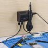 Паяльная станция JCD 750 Вт 2 в 1, паяльник с термофеном, ЖК-цифровой дисплей, сварочная паяльная станция для ремонта микросхем BGA PCB