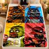 Flannel BlanketFive Nights at Freddy’s Warm Soft Throw Blanket for Indoor Sofa Bed Living Room Use