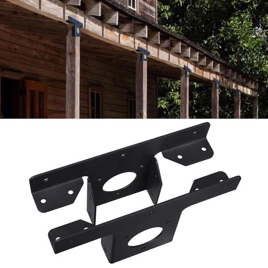 Металлический кронштейн для перголы, нержавеющий, повышенной прочности, сильная фиксация, сверхмощный угловой кронштейн, набор для работы по дереву, DIY Post Base Kit