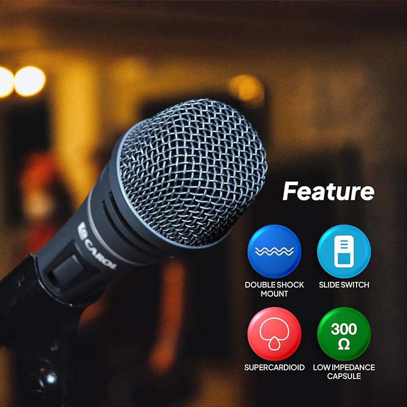 CAROL sigma plus 2 динамический микрофон караоке микрофон студийный суперкардиоидный однонаправленный Для вокала микрофон xlr микрофон малошумная запись