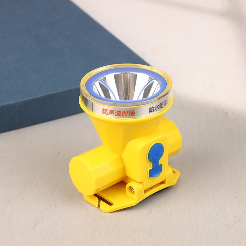 Налобный светодиодный водонепроницаемый фонарь желтого света для улицы, легкий, с сильным светом, фонарик-лампа, перезаряжаемый, для кемпинга