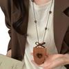 Leather Sunglasses Clip Leopard Print Glasses Clip Portable Triangle Glasses Holder  Daily Outfit