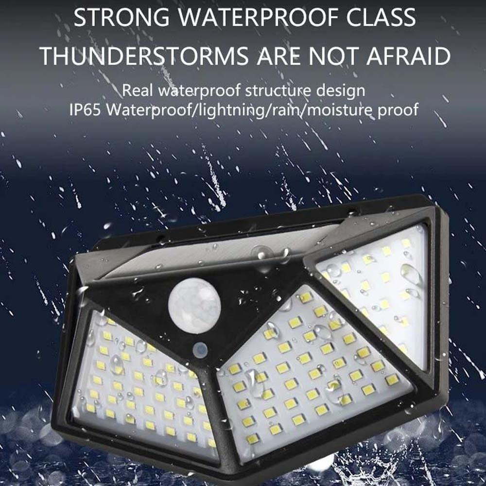 IP65 Waterproof Motion Sensor Light 100 LED Beads Solar Lamp Solar Street Lights Wall