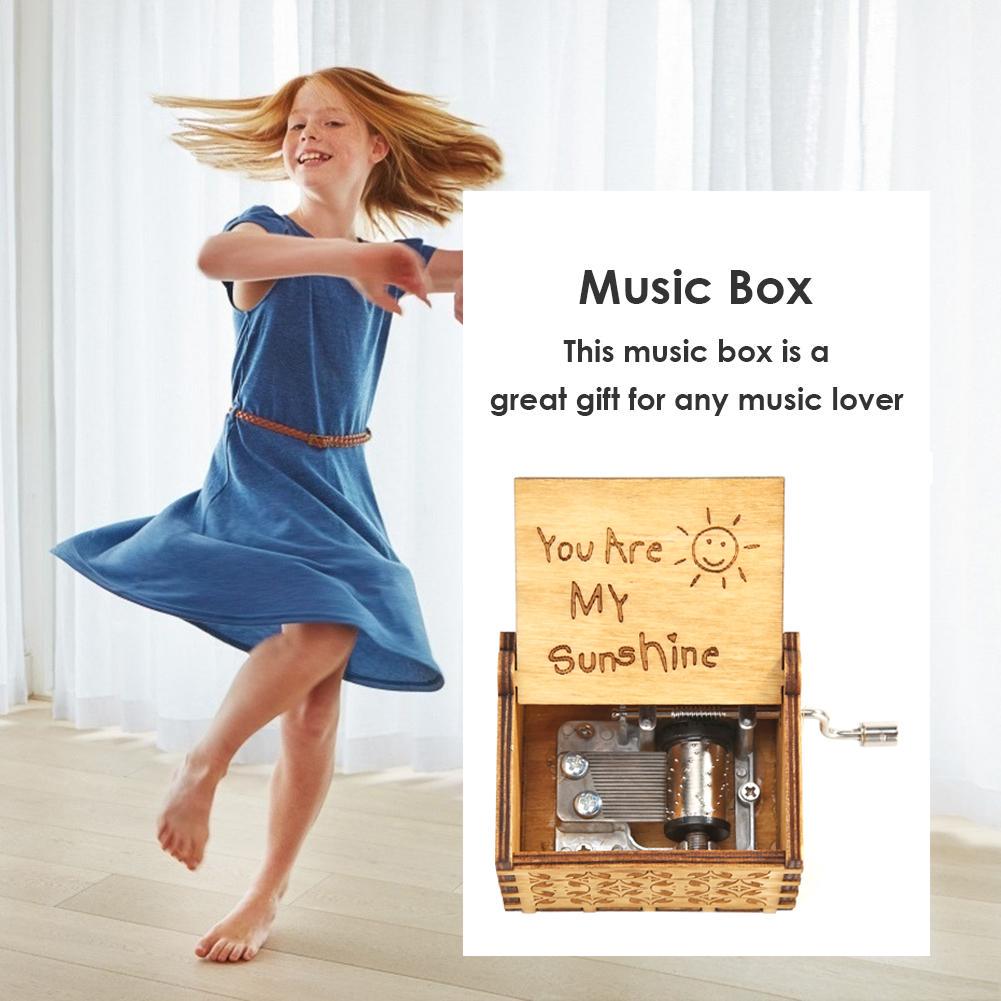 Простая в использовании музыкальная шкатулка в стиле красоты для девочек, музыкальная шкатулка с ручным управлением, изысканные подарки