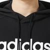 Adidas Американский винтажный однотонный свитер с капюшоном, повседневная толстовка с длинным рукавом, мужская толстовка, черная JF3320