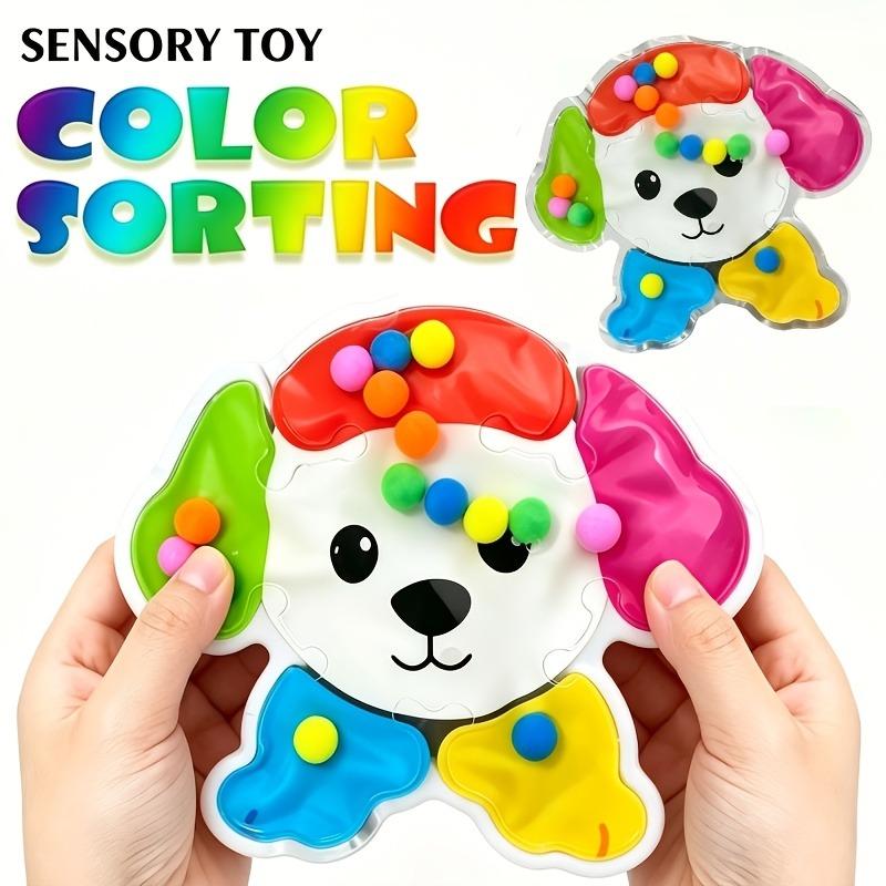 Squeeze Toys, Color-sorting Sensory Toys, Educational Preschool Activities, Fun Classroom Toys, Cute Colorful Puppy Design.