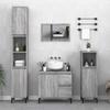 VidaXL Bathroom Cabinet Sonoma Grey 65x33x60 Cm Engineered Wood 819834