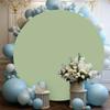 Double-Sided Cover For Round Balloon Arch Photo Wall 200 Cm Olive Green