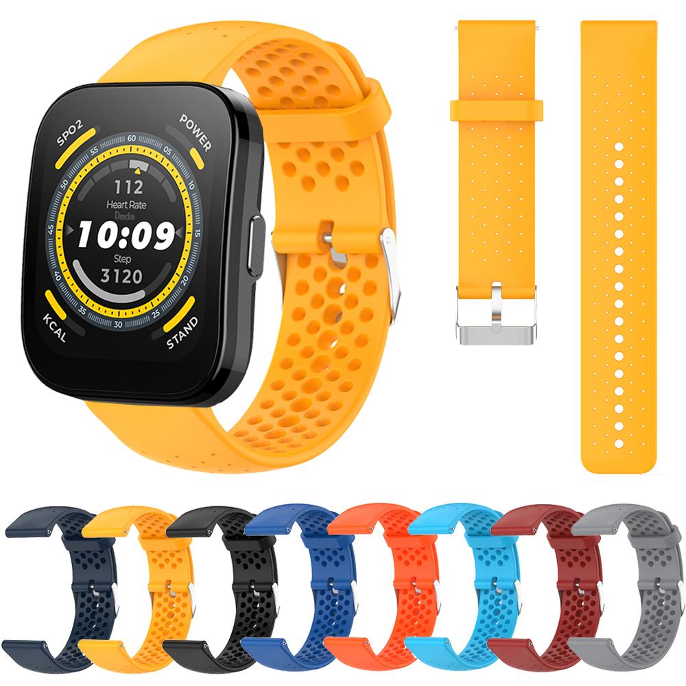Спортивный силиконовый ремешок для Huami Amazfit GTR 4/GTR 3 Pro 2 2e 47мм 42мм Ремешок Amazfit BIP 5 GTS 4 3 Браслеты 20мм 22мм Браслет