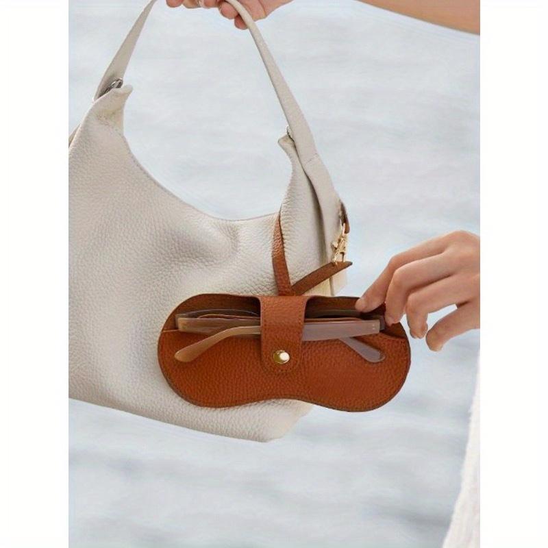 1pc Eyeglasses & Lipstick Storage Bag, Sunglasses Pouch, Portable Glasses Case, Women Eyewear Box, Travel Sunglasses Protective Cover, Boho Vibes