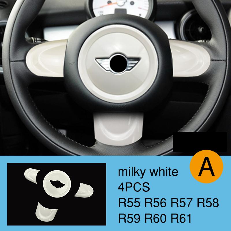 Car Steering Wheel Panel Multimedia Button Decorative Cover For BMW MINI Cooper JCW R55 R56 R57 R58 R59 R60 R61 Car Accessories