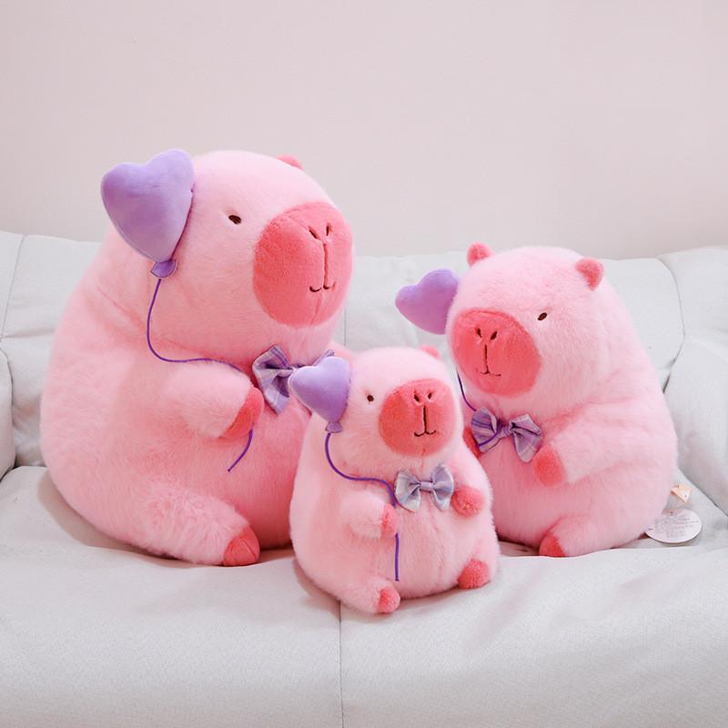 Очаровательная плюшевая игрушка капибара, аутентичная мягкая игрушка, подушка из мягкого короткого плюша