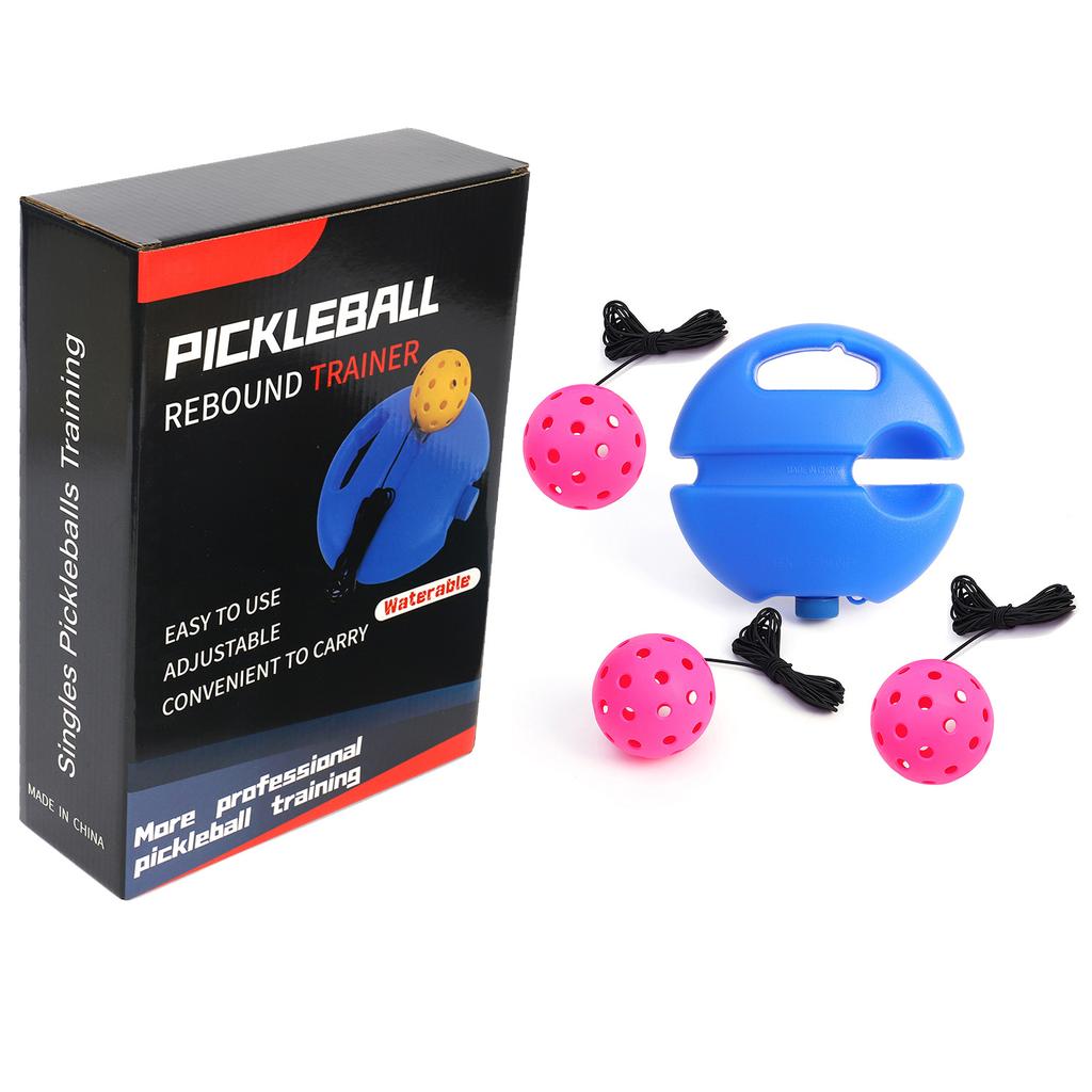 Pickleball Trainer Spare Ball Elastic String Color Box Package Holed Balls Pe High Elastic with Wire