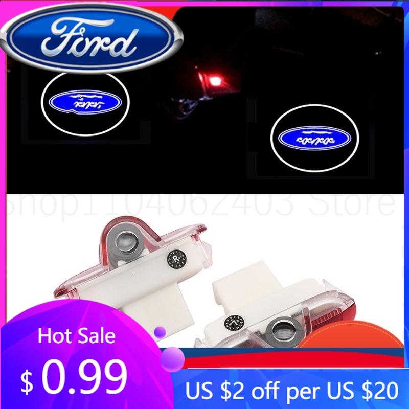 New 2026 Car Sticker Hot For Ford New For Ford door LED Welcome light Winning mondeo max door modification laser  accesorios de