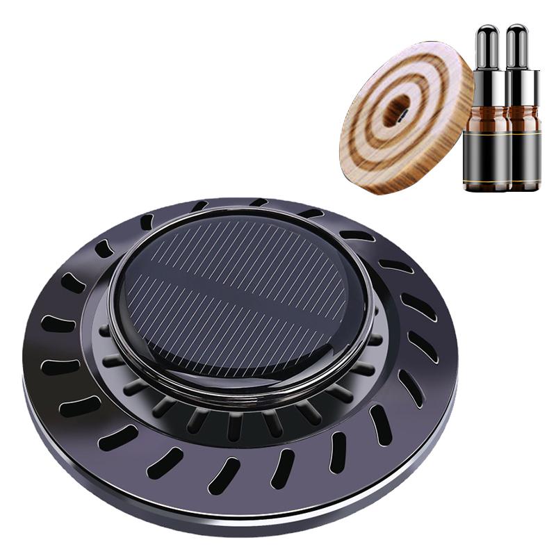Car Essential Oil Diffuser Rotatable Remove Odor Long Lasting Fragrant Relieve Stress Air Freshener Black