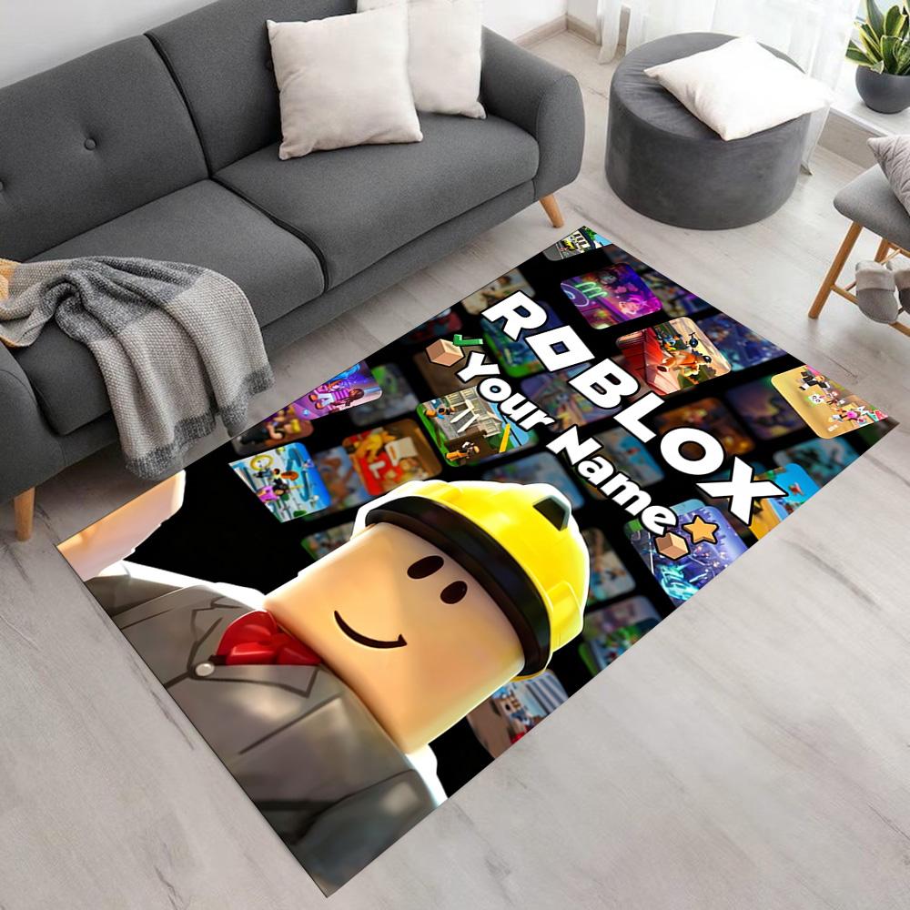 Roblox Customized Name Floor Mat Perfect for Hallway Balcony Dining Room Kitchen Anti-slip Rug Office home decor Best for Christmas