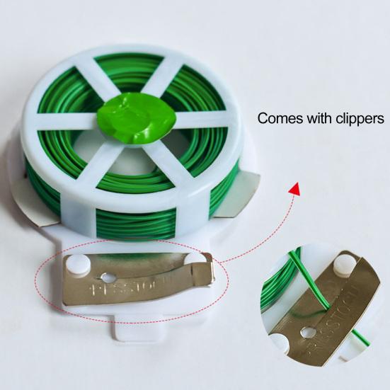 Garden Plant Ties Flexible Wire Design Weather-Resistant Vegetable Tomato Twist Ties Climbing Plants Support Ties