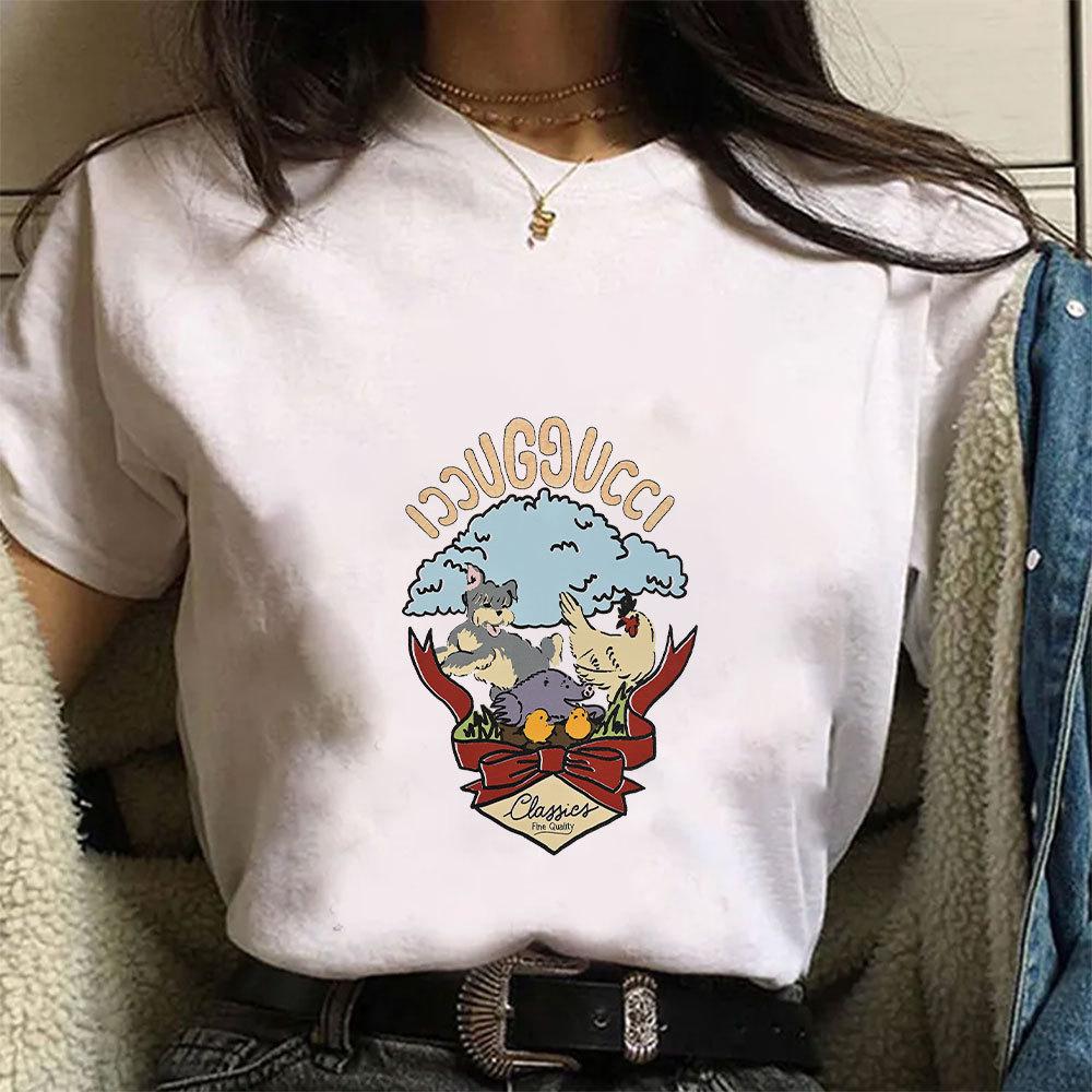 Women Vintage Santa Claus Beer Merry Christmas Print T‑Shirt Short Sleeve Round Neck Holiday Graphic Casual Ladies Tee Tops