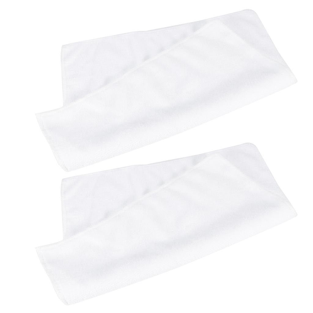 10Pcs 30x30cm White Sport Towel Square Microfiber Absorbent Towel for Yoga Fitness