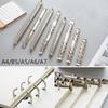 Metal Accessory Refillable Notebook Binding Hoops Binder Clip Ring Binder Loose-leaf File Folder