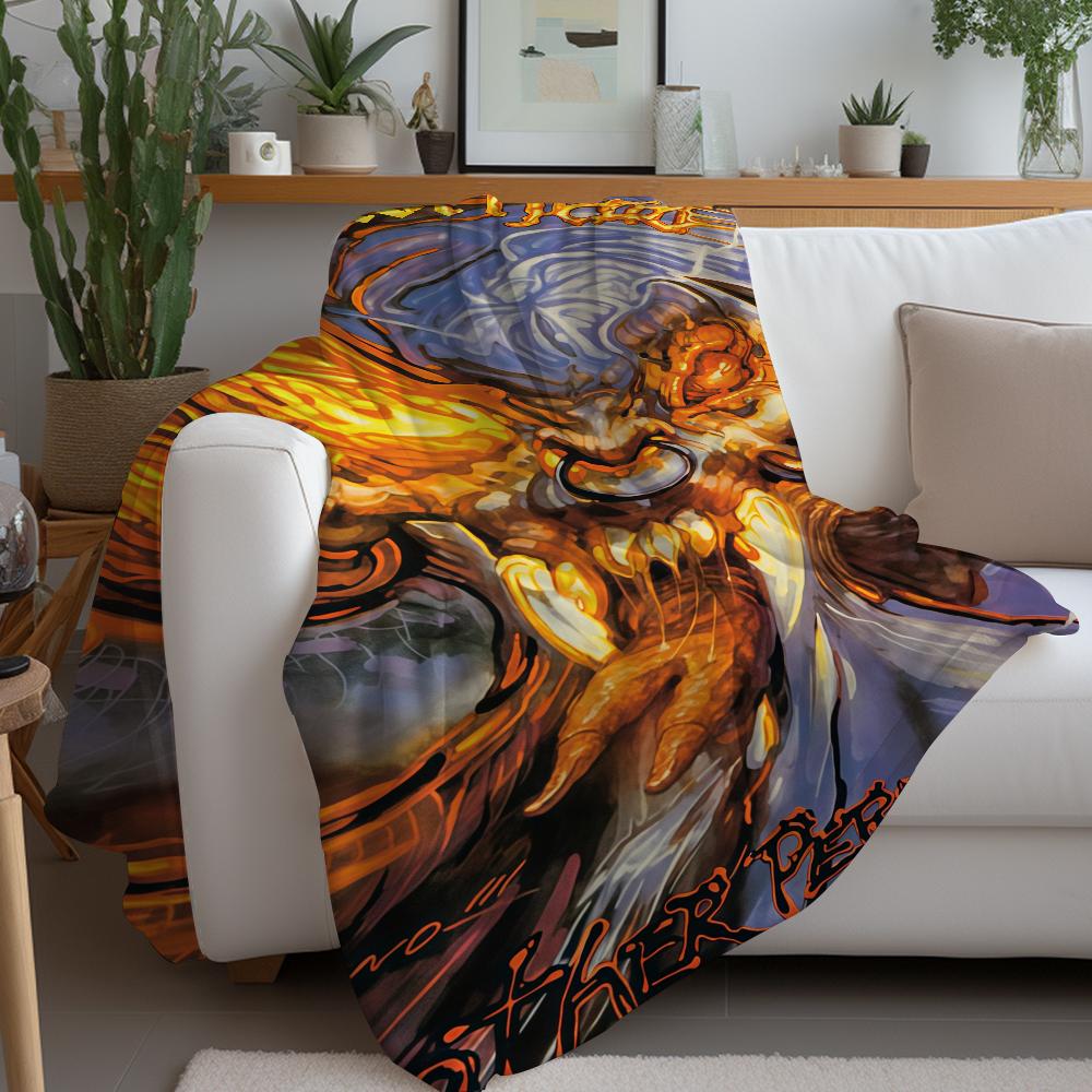 Rock Band M-Motorhead Blanket Warm And Soft Suitable For Bedroom Living Room Sofa Bed Office Travel Camping