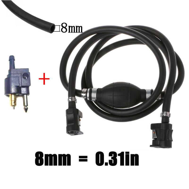 MZTI - Boat Outboard Fuel Hose Fitting Hand Pump - Compatible For Yamaha For Parsun For Hangkai Fuel Tank Connectors 3