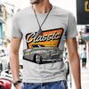 Футболка Oufi для мужчин, мужские футболки, винтажный дизайн автомобиля, хип-хоп-топы, спортивный костюм с коротким рукавом и 3D-принтом, новые пляжные футболки 2022 года