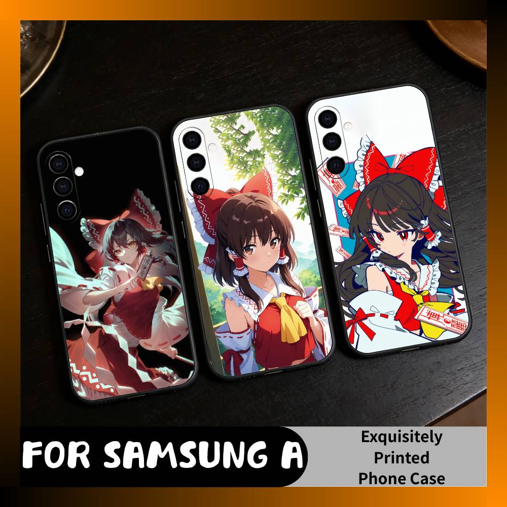 Чехол для телефона Hakurei Reimu Touhou для Samsung Galaxy A73, A72, A71, A70, A52, A51 Другие Мягкий Черный Чехол