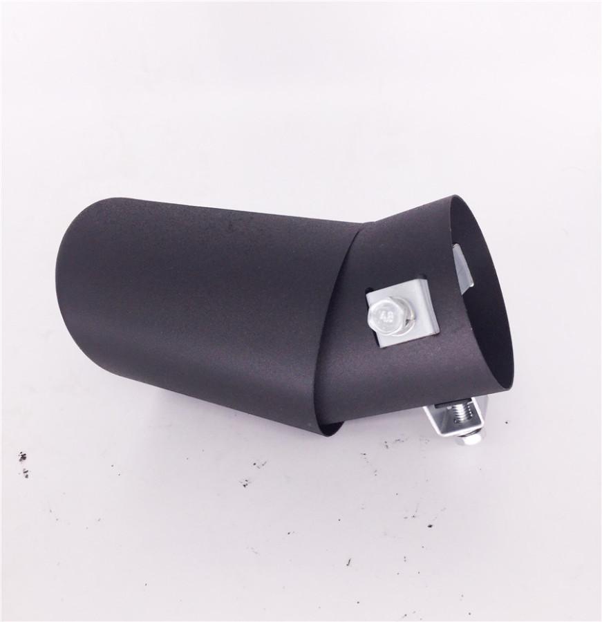 Черный 62 мм Нержавеющая сталь Автомобили Наконечник выхлопной трубы труба Хвостовая насадка Глушитель Крышка Автостайлинг