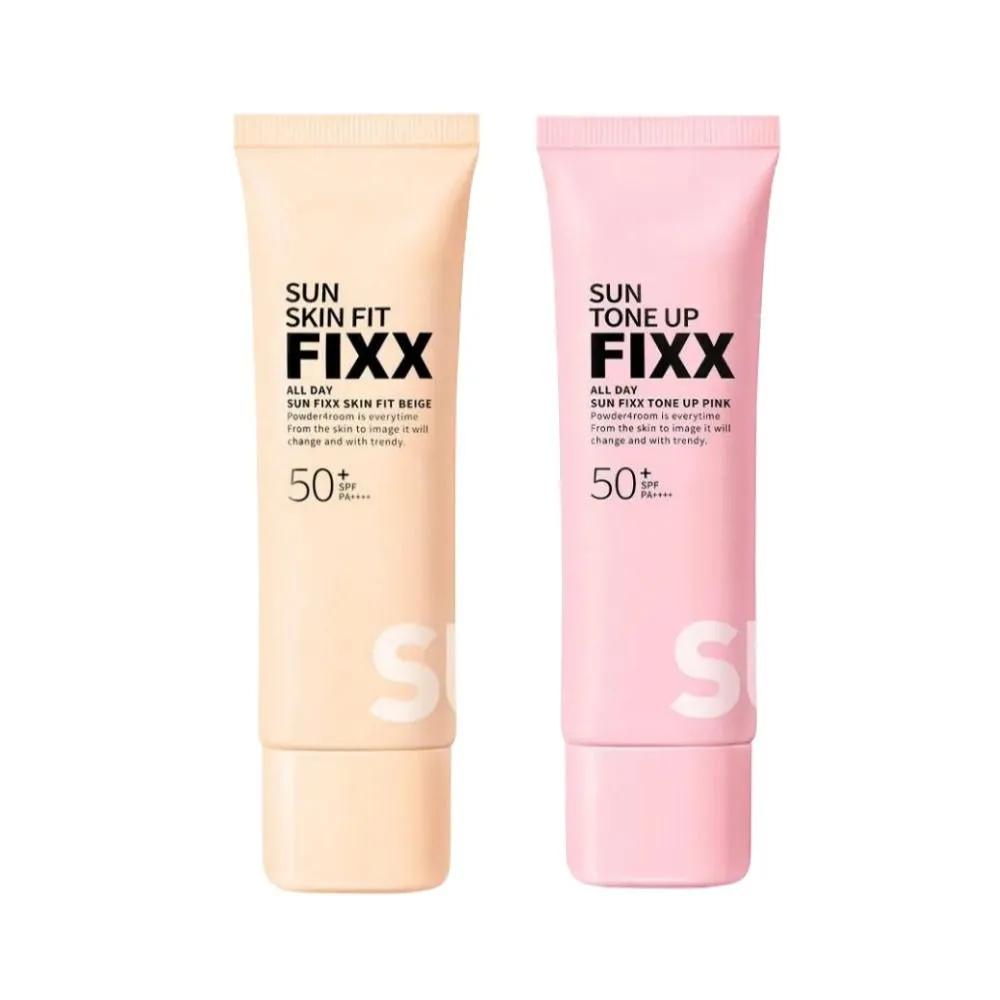 Fixer Tone-Up Pink 50ml, Sunscreen 50ml 1 Set