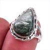 Natural Seraphinite Gemstone 925 Solid Sterling Silver Jewelry Ring Size 7 W6g06