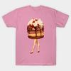 Футболка женская с принтом пирожных, шоколада, малины, Харадзюку, кавайная футболка, летняя женская футболка с коротким рукавом, топ