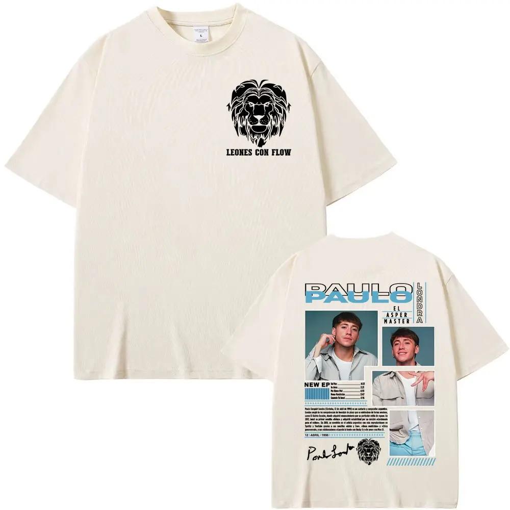 Paulo Londra Rapper El Asper Album Cover TShirt Mens Hip Hop Pop Music Trendy 100 Cotton Streetwear Women And Men Tshirt