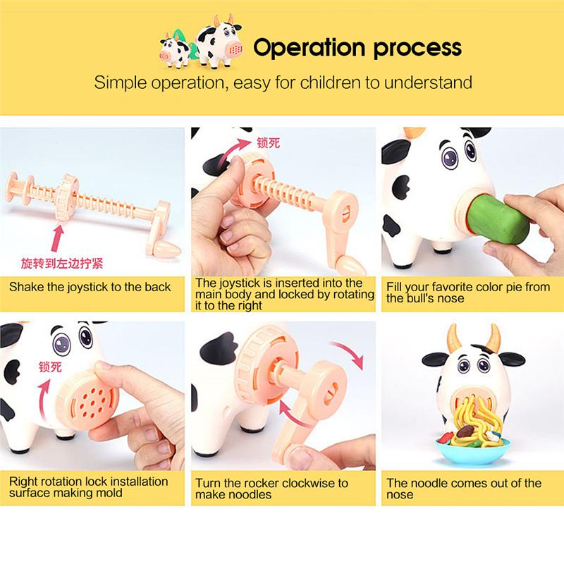Свинья, лапша, машина для самостоятельного моделирования, игровой домик, мороженое, цветная грязь, детская игрушка