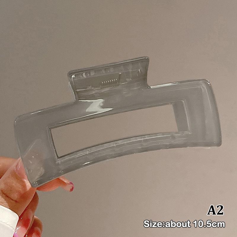 Модные заколки для волос больших размеров для девочек и женщин, прозрачные когти для волос, зажим для хвоста, аксессуары для волос в виде краба, головные уборы