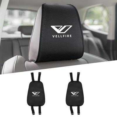 Комплект из 2 чехлов для подголовников Vellfire с вентиляционными отверстиями для комфорта шеи. Совместимы с моделями серий 40, 30 и 20 для легкой установки.