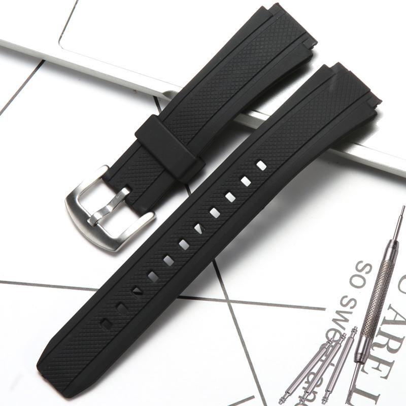 Смоляной ремешок для часов Casio EF-552 EF-552D-1A, водонепроницаемый, спортивный, резиновый браслет, аксессуары для часов, 20 мм