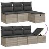 VidaXL Garden Lounge Set with Cushions 7 Pcs, Patio Sofas, Patio Furniture Set, Outdoor Furniture, Grey 3264148