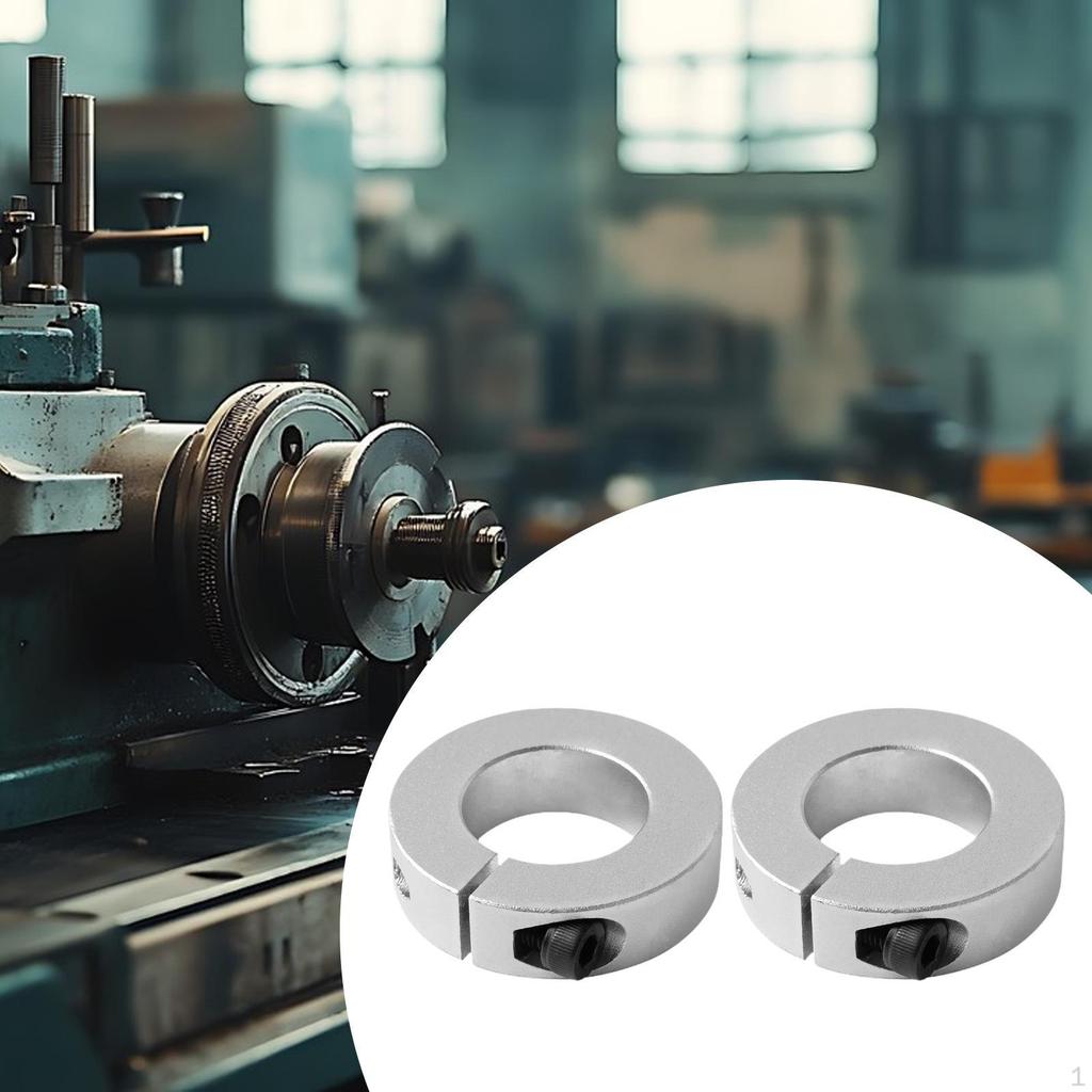 2 Pieces Optical Axis Collars Clamp On Collar Automotive Shaft Split Fixed Rings