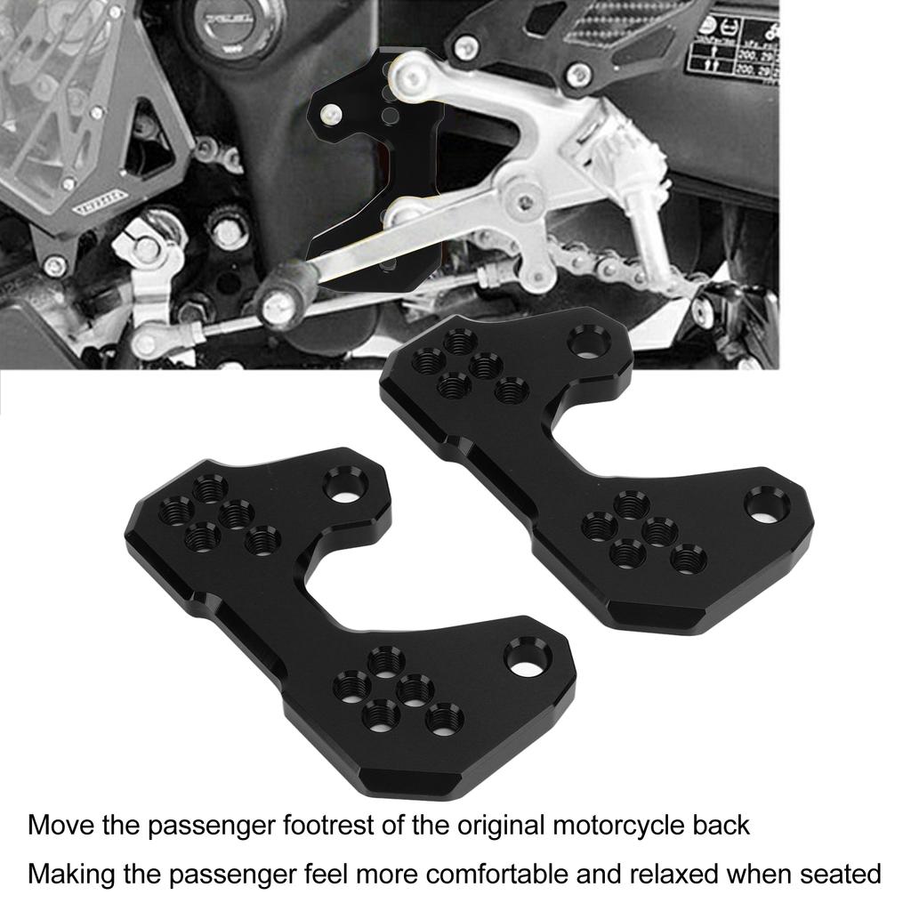 2pcs Passenger Footpad Back Bracket CNC Aluminium Alloy Replacement for YZF R3 MT25 MT03