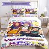 Demon Hunter Girls 10 Customize your name Bedding Set Breathable Duvet Cover with Pillowcases Home Decoration Birthday Gift