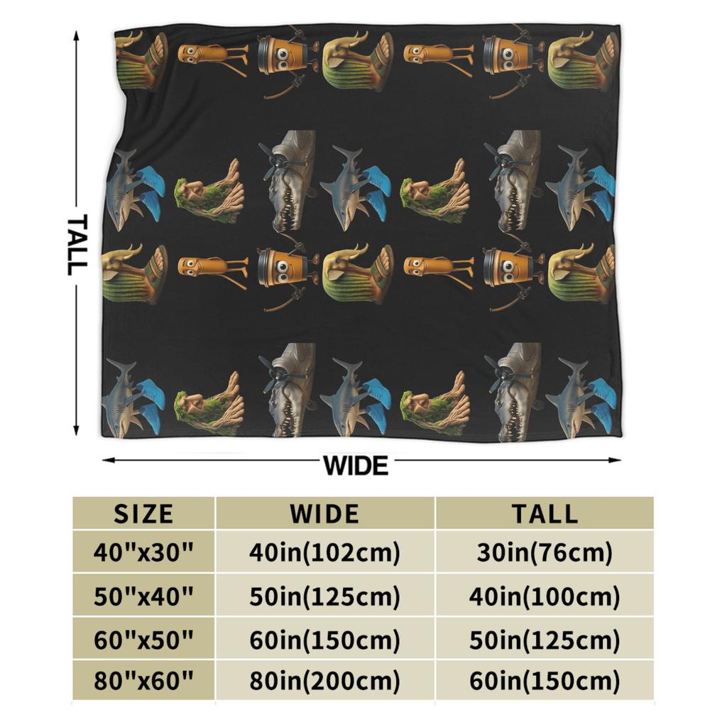 Italian Brainrot Super Blanket Quality Soft Throw Blanket Winter Decorative Home Decor Novelty Bedspread